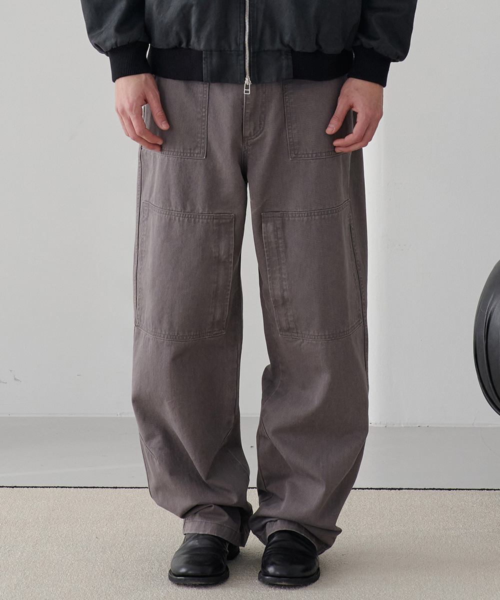 [24S/S] utility fatigue pants (purple charcoal), [noun](노운),[24S/S] utility fatigue pants (purple charcoal)